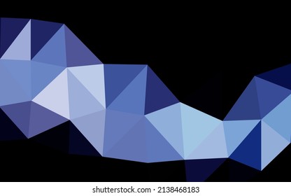Patrón de mosaico abstracto del vector ligero AZUL. Ilustración abstracta geométrica moderna con gradiente. Plantilla para su libro de marca.