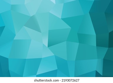 Light BLUE vector abstract mosaic background. A vague abstract illustration with gradient. Polygonal design for your web site.