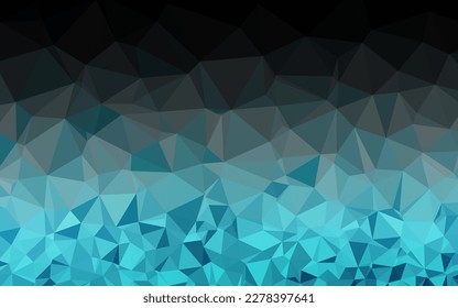 Leichte BLAU, abstraktes Mosaikmuster mit Vektorgrafik. Dreieckige geometrische Probe mit Farbverlauf.  Neue Textur für Ihr Design.