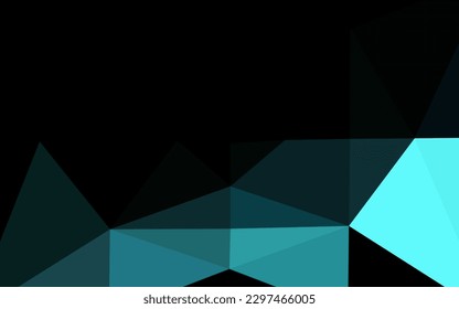 Light BLUE vector abstract mosaic background. A completely new color illustration in a vague style. Polygonal design for your web site.