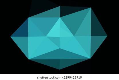 Fondo de mosaico abstracto del vector ligero AZUL. Ilustración colorida en estilo abstracto con gradiente. Nuevo estilo para su diseño de negocio.