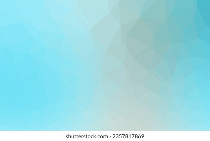 Light BLUE vector abstract mosaic background. Modern geometrical abstract illustration with gradient. The best triangular design for your business.