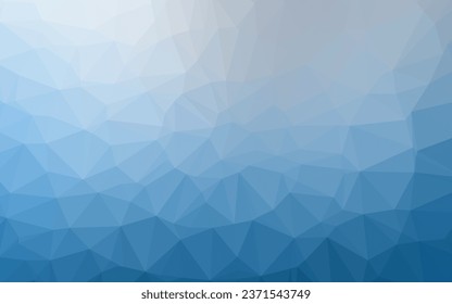 Light BLUE vector abstract mosaic backdrop. A sample with polygonal shapes. Template for your brand book.
