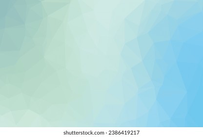 Light BLUE vector abstract mosaic background. Brand new colorful illustration in with gradient. Triangular pattern for your business design.