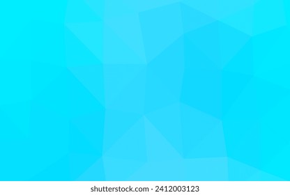 Light BLUE vector abstract mosaic pattern. Colorful illustration in Origami style with gradient.  Polygonal design for your web site.