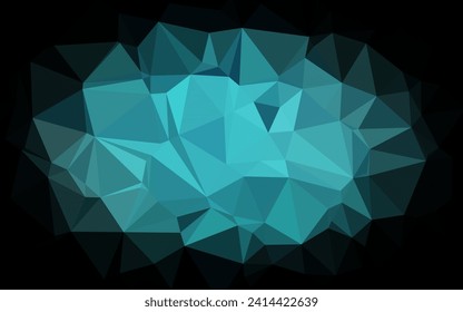 Hellblauer, abstrakter Mosaikhintergrund, Vektorgrafik. Eine elegante, helle Illustration mit Farbverlauf. Komplett neue Vorlage für Ihr Business Design.