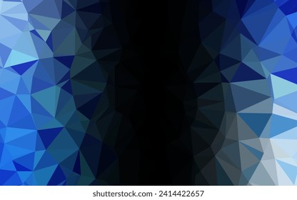 Light BLUE vector abstract mosaic pattern. Shining colored illustration in a Brand new style. Textured pattern for background.