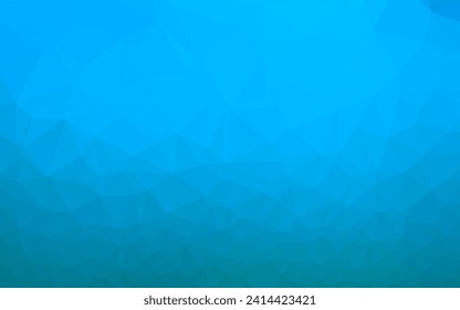 Light BLUE vector abstract mosaic background. Geometric illustration in Origami style with gradient. Completely new design for your business.