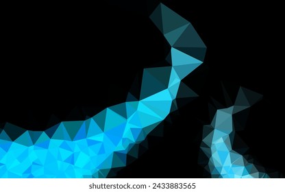Hellblauer Vektor abstrakte Mosaik-Hintergrund. Moderne geometrische abstrakte Illustration mit Gradient. Brandneuer Stil für Ihr Business-Design.