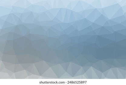 Light BLUE vector abstract mosaic pattern. Geometric illustration in Origami style with gradient. Brand new style for your business design.