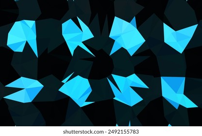 Fondo de mosaico abstracto de Vector AZUL claro. Ilustración abstracta brillante con un diseño elegante. Patrón texturizado para el fondo.