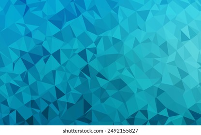 Light BLUE vector abstract mosaic backdrop. A vague abstract illustration with gradient. Brand new design for your business.