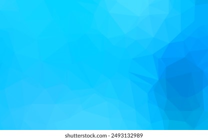 Light BLUE vector abstract mosaic backdrop. Glitter abstract illustration with an elegant design. Template for your brand book.
