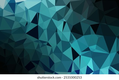Light BLUE vector abstract mosaic pattern. Colorful abstract illustration with gradient. Elegant pattern for a brand book.