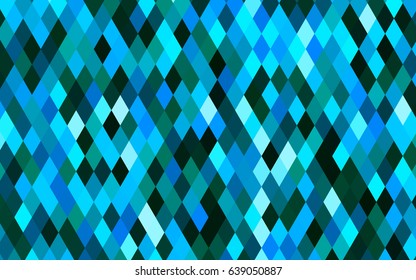 Light BLUE vector abstract mosaic template. Creative geometric illustration in Origami style with gradient. Triangular pattern for your business design.