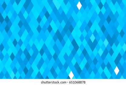 Light BLUE vector abstract mosaic template. A sample with polygonal shapes. The best triangular design for your business.