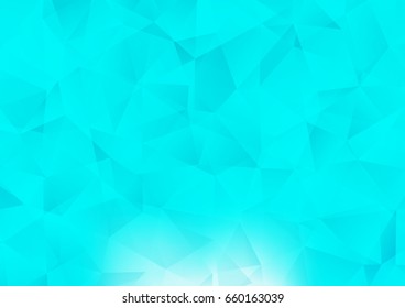 Light BLUE vector abstract mosaic background. Creative geometric illustration in Origami style with gradient. Brand-new style for your business design.