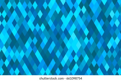 Light BLUE vector abstract mosaic background. Shining colored illustration in a brand-new style. The best triangular design for your business.