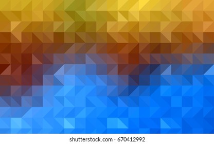 Light BLUE vector abstract mosaic background. A vague abstract illustration with gradient. A completely new design for your business.