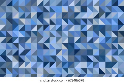 Light BLUE vector abstract mosaic template. A completely new color illustration in a vague style. Brand-new style for your business design.