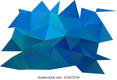 Light BLUE vector abstract mosaic pattern. Creative illustration in halftone style with gradient. The completely new template can be used for your brand book.