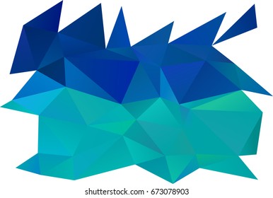 Light BLUE vector abstract mosaic background. Modern geometrical abstract illustration with gradient. The elegant pattern can be used as part of a brand book.