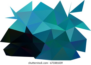 Light BLUE vector abstract mosaic template. An elegant bright illustration with gradient. The polygonal design can be used for your web site.