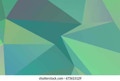 Light BLUE vector abstract mosaic background. Colorful illustration in abstract style with gradient. The polygonal design can be used for your web site.