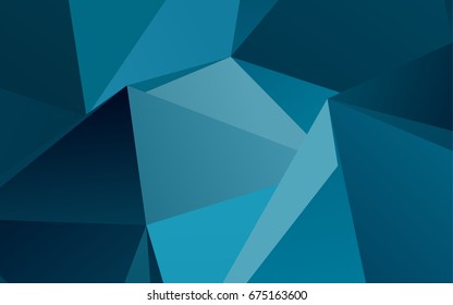 Light BLUE vector abstract mosaic background. An elegant bright illustration with gradient. Triangular pattern for your business design.