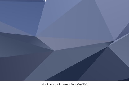 Light BLUE vector abstract mosaic template. Triangular geometric sample with gradient.  A new texture for your design.