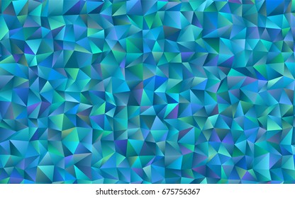 Light BLUE vector abstract mosaic background. A completely new color illustration in a vague style. The polygonal design can be used for your web site.