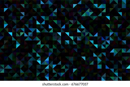 Light BLUE vector abstract mosaic pattern. Geometric illustration in Origami style with gradient.  A completely new design for your business.