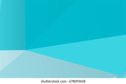 Light BLUE vector abstract mosaic template. Shining colored illustration in a brand-new style. Triangular pattern for your business design.