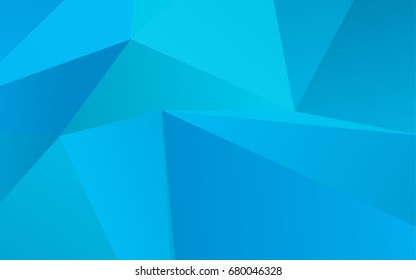 Light BLUE vector abstract mosaic template. A sample with polygonal shapes. Brand-new design for your business.