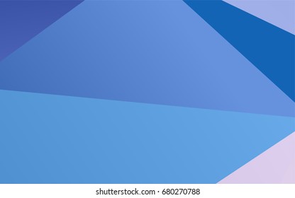 Light BLUE vector abstract mosaic background. Shining illustration, which consist of triangles. The best triangular design for your business.