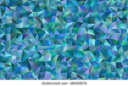 Light BLUE vector abstract mosaic pattern. Shining illustration, which consist of triangles. Brand-new style for your business design.