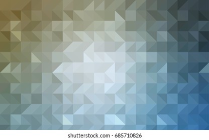 Light BLUE vector abstract mosaic template. Colorful abstract illustration with gradient. Brand-new style for your business design.