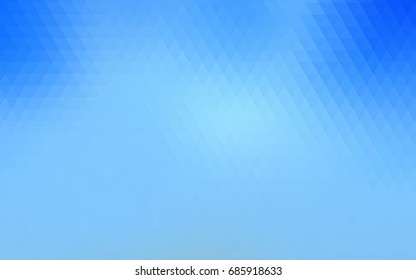 Light BLUE vector abstract mosaic template. Creative illustration in halftone style with gradient. Brand-new style for your business design.