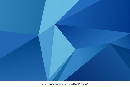 Light BLUE vector abstract mosaic background. Creative illustration in halftone style with gradient. A completely new design for your business.