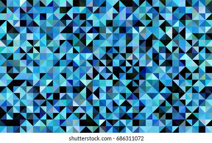 Light BLUE vector abstract mosaic template. Shining colored illustration in a brand-new style. A completely new design for your business.