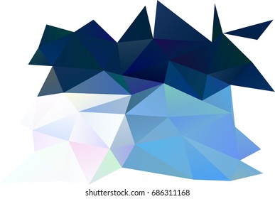 Light BLUE vector abstract mosaic pattern. Brand-new colored illustration in blurry style with gradient. The completely new template can be used for your brand book.