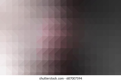 Light BLUE vector abstract mosaic template. Triangular geometric sample with gradient.  Triangular pattern for your business design.