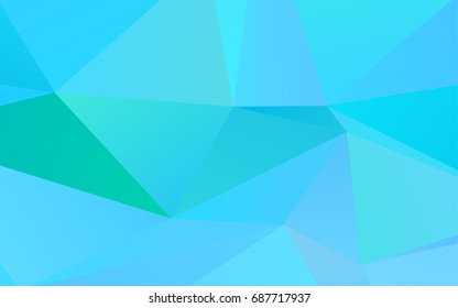 Light BLUE vector abstract mosaic background. Glitter abstract illustration with an elegant design. The template can be used as a background for cell phones.