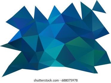 Light BLUE vector abstract mosaic pattern. Colorful abstract illustration with gradient. A new texture for your design.