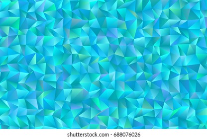 Light BLUE vector abstract mosaic pattern. A vague abstract illustration with gradient. A completely new template for your business design.