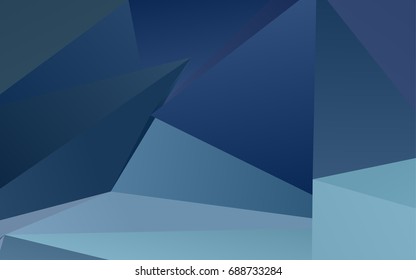 Light BLUE vector abstract mosaic template. Colorful abstract illustration with gradient. The textured pattern can be used for background.