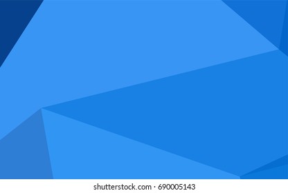 Light BLUE vector abstract mosaic background. Brand-new colored illustration in blurry style with gradient. The best triangular design for your business.