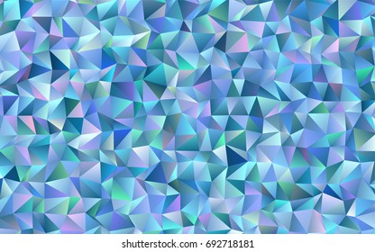Light BLUE vector abstract mosaic pattern. Shining illustration, which consist of triangles. A completely new template for your business design.