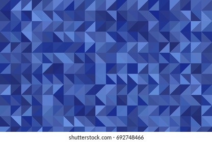 Light BLUE vector abstract mosaic template. Colorful illustration in abstract style with gradient. The best triangular design for your business.