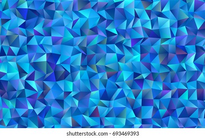 Light BLUE vector abstract mosaic template. Modern geometrical abstract illustration with gradient. Triangular pattern for your business design.